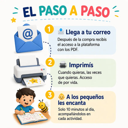 🔥 Mega Pack 9×1 de Grafomotricidad: más de 350 actividades para desarrollar la escritura mientras juega.