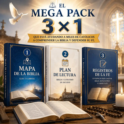 📖 El Mega Pack 3×1 que está ayudando a miles de católicos a comprender la Biblia y defender su fe.